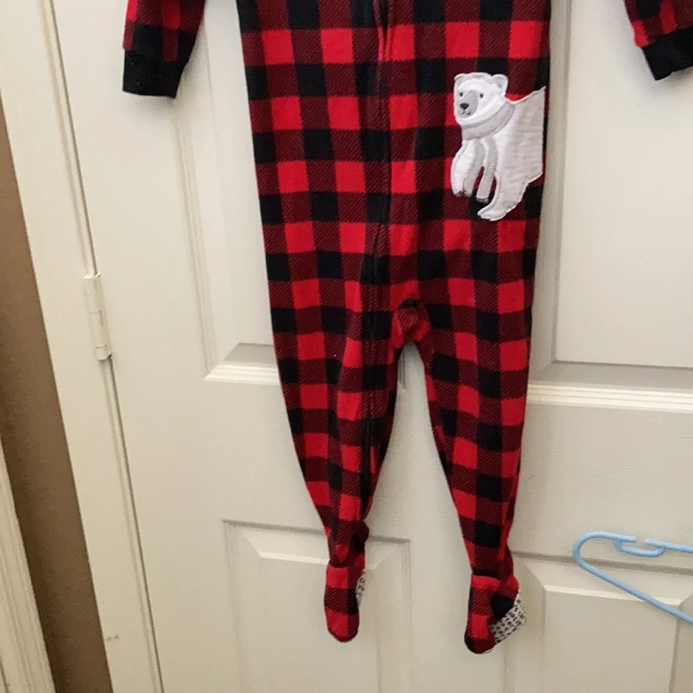 Carters 24 month footed Buffalo plaid sleeper